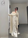 Mutedance 24 Spring/Summer Printed Flowing Long Dress MD-MD24SS29-H hoary PM141
